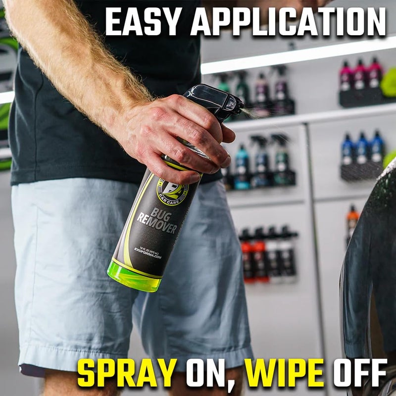 ExoForma Bug Remover - 128 oz Bug Spray Remover, Effortlessly Dissolves Bugs and Bug Splatter - Quick & Safe for Car Paint, Rubber, Metal, Glass, Chrome & More - Image 4